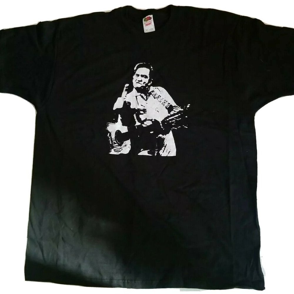 NWOT Johnny Cash Man In Black Flipping Bird 2XL
